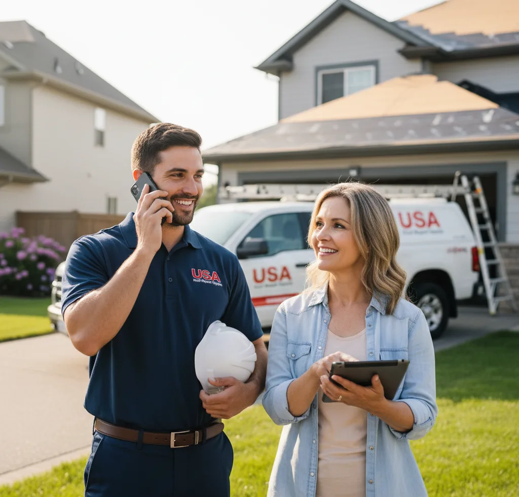 USA Roof Repair Experts customer support in North Chili